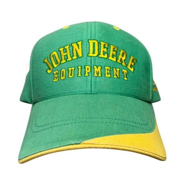 John Deere Equipment Cyrk Adjustable Hat‎ Men OS Cap Farm Hunt Cowboy Tractor - Picture 2 of 10